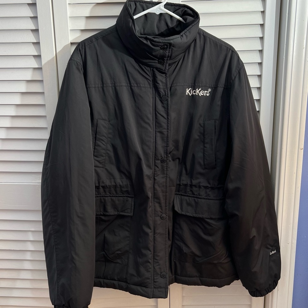Kickers Black Puffer Jacket
